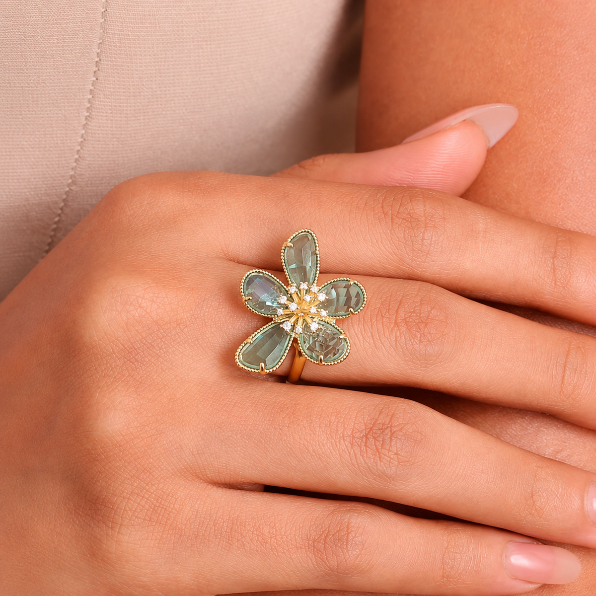 Mystic Bloom Stone Ring