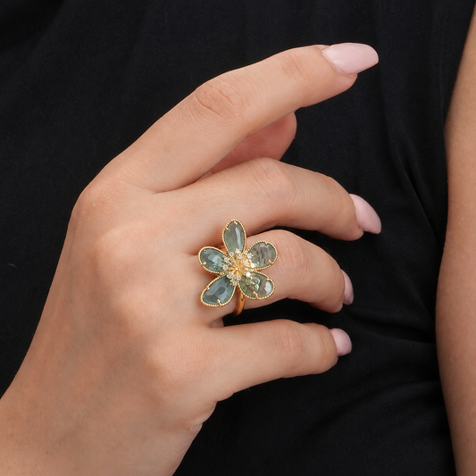 Mystic Bloom Stone Ring