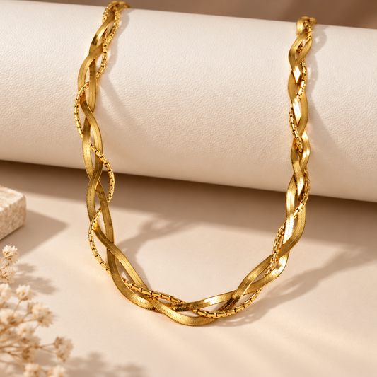 Golden Twist Necklace
