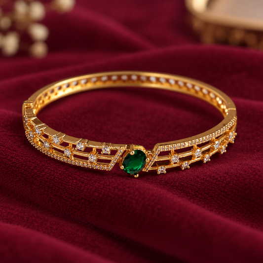 Emerald Royale Bangle Bracelet
