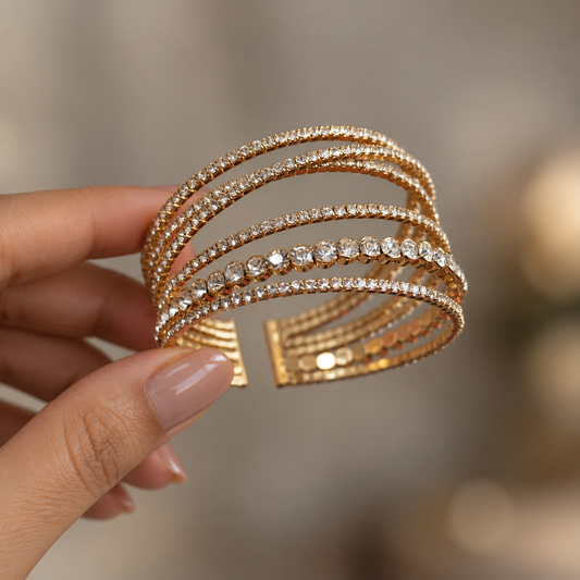 Eternal Radiance Multi-Layer Bracelet