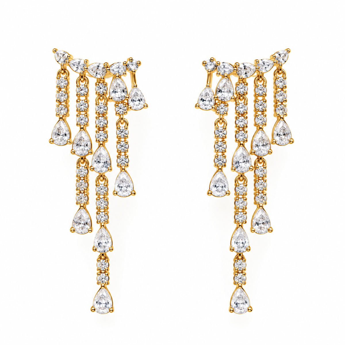 Starlight Crystal Drop Earrings