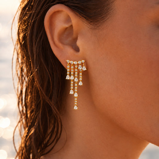Starlight Crystal Drop Earrings