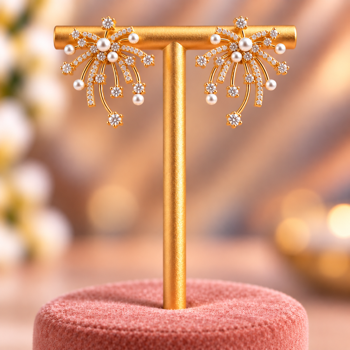 Celeste Pearl Cascade Earrings