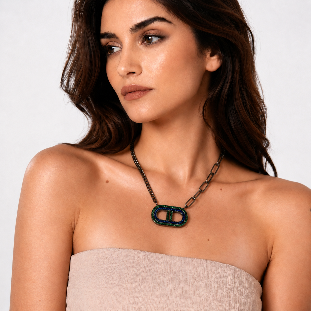 Emerald Link Necklace