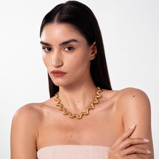 Golden Heartbeat Necklace