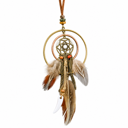 Bohemian Vintage Feather Necklace