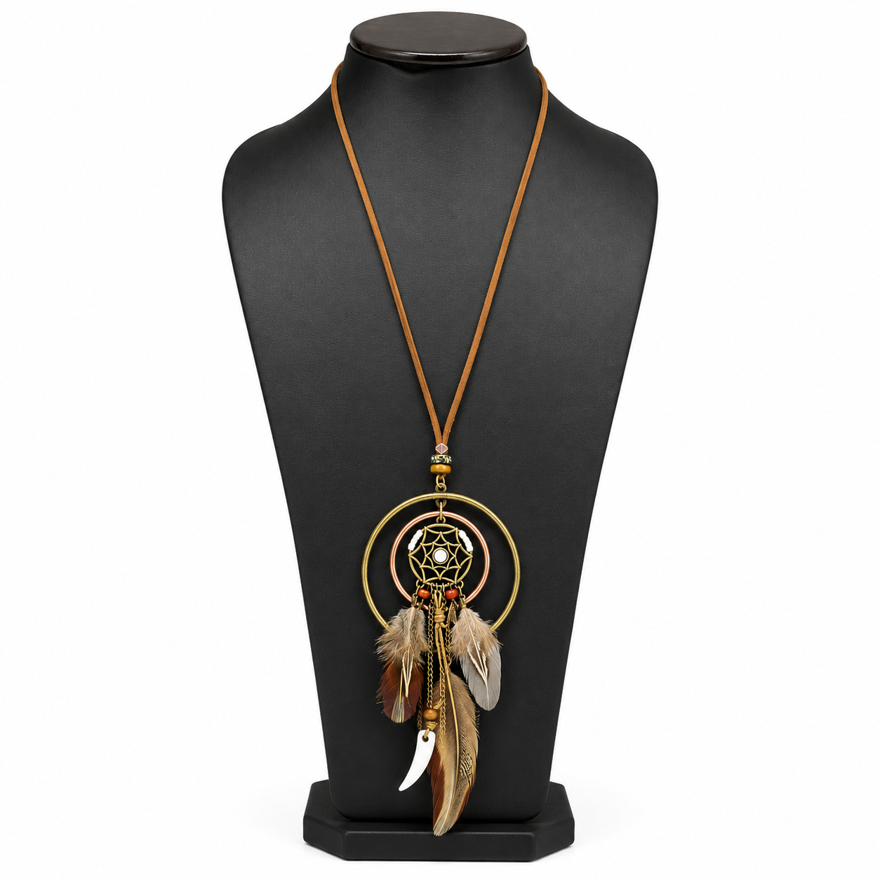 Bohemian Vintage Feather Necklace