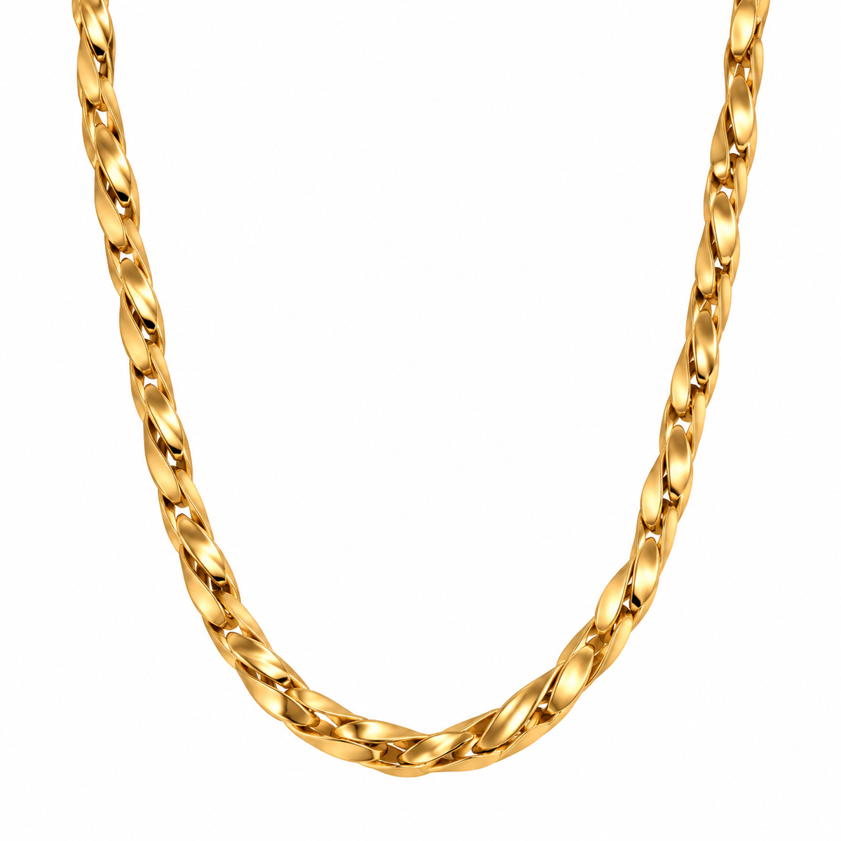 Twisted Rope Chain Necklace
