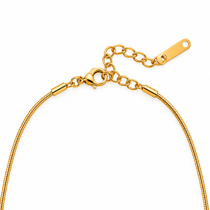 Golden Crystal Necklace Earrings Set