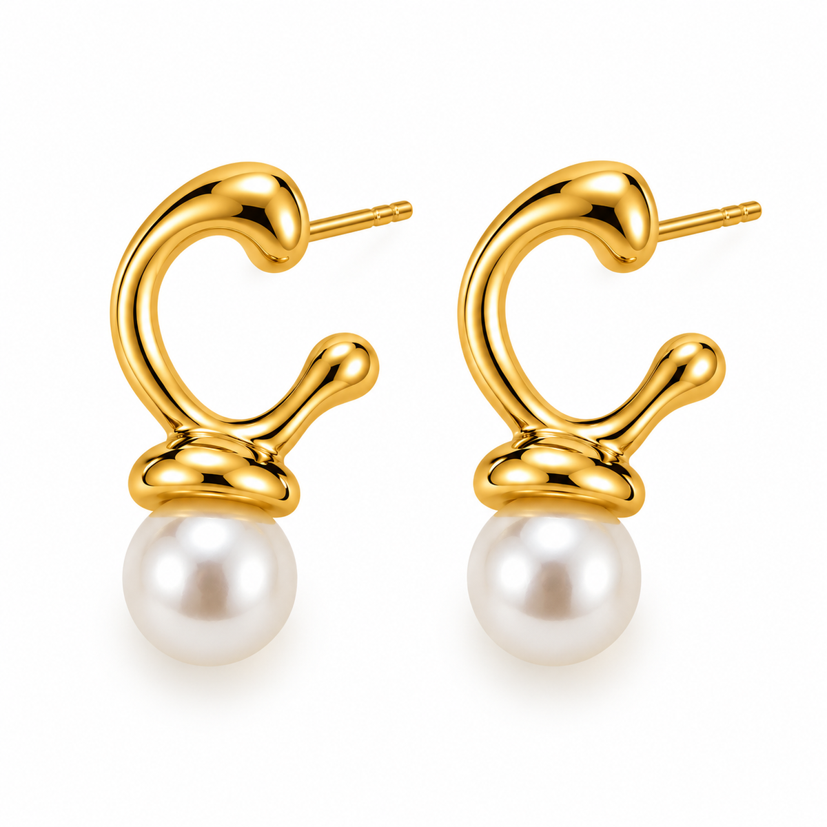 Pearl Halo Hoops