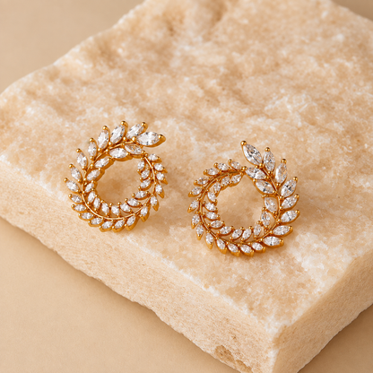 Celeste Laurel Zircon Earrings