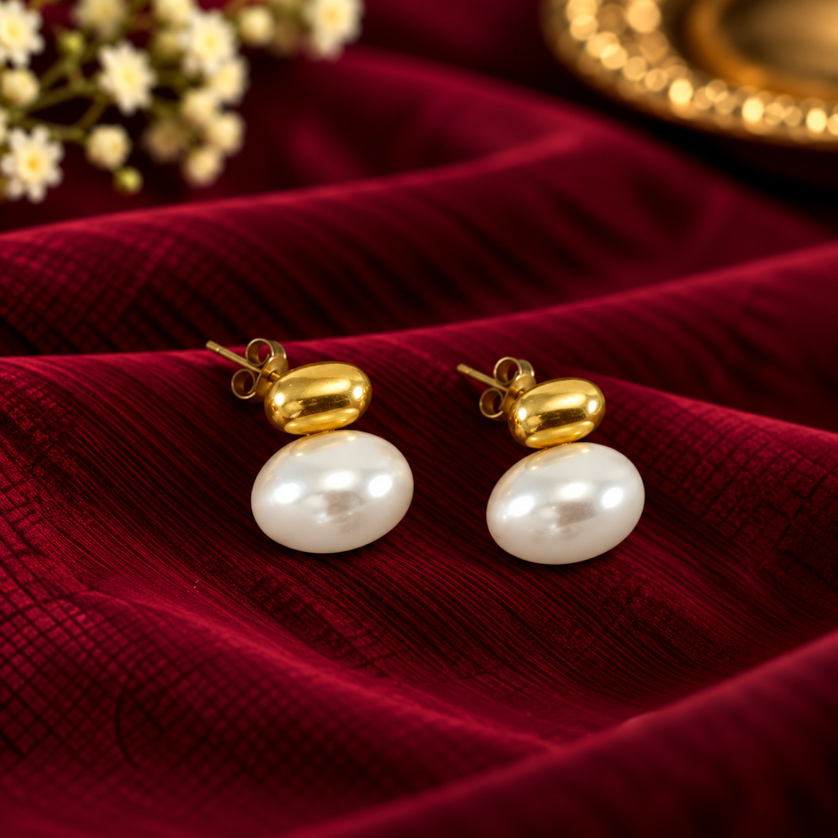 Aurelia Pearl Drop Earrings