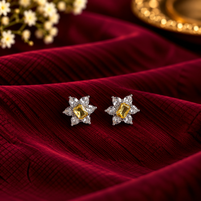 Bloom Crystal Stud Earrings