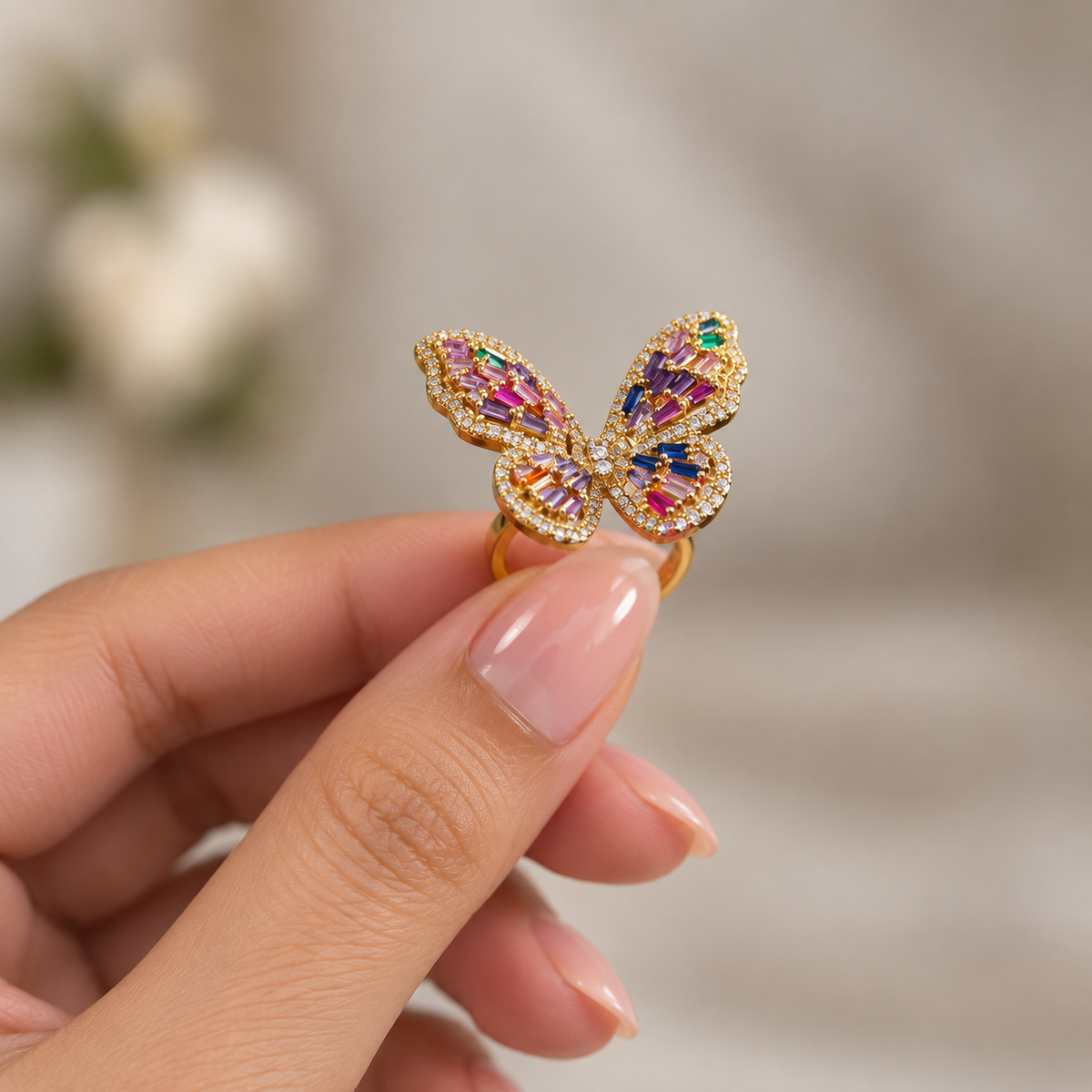 Butterfly Garden Bracelet & Ring Set