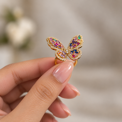 Butterfly Garden Bracelet & Ring Set