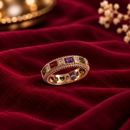Multicolor Luxe Baguette Ring