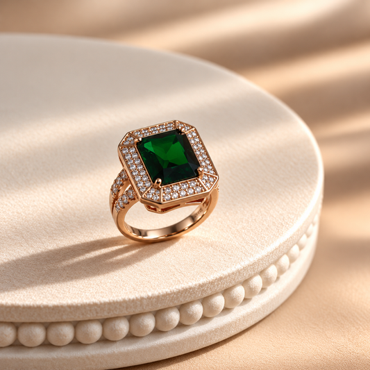 Emerald Royale Statement Ring