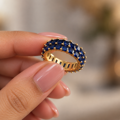Sapphire Luxe Eternity Ring