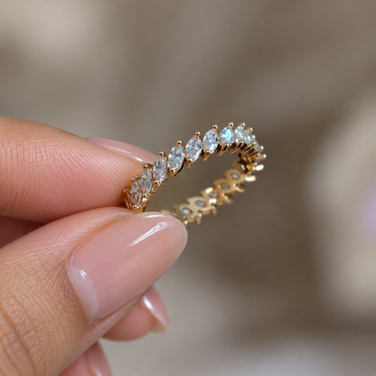 Crystal Eternity Band