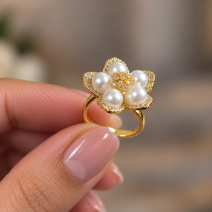 Pearl Blossom Ring