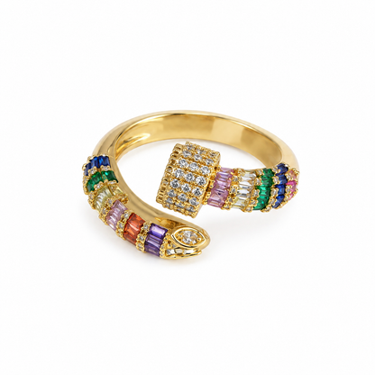 Rainbow Serpent Ring