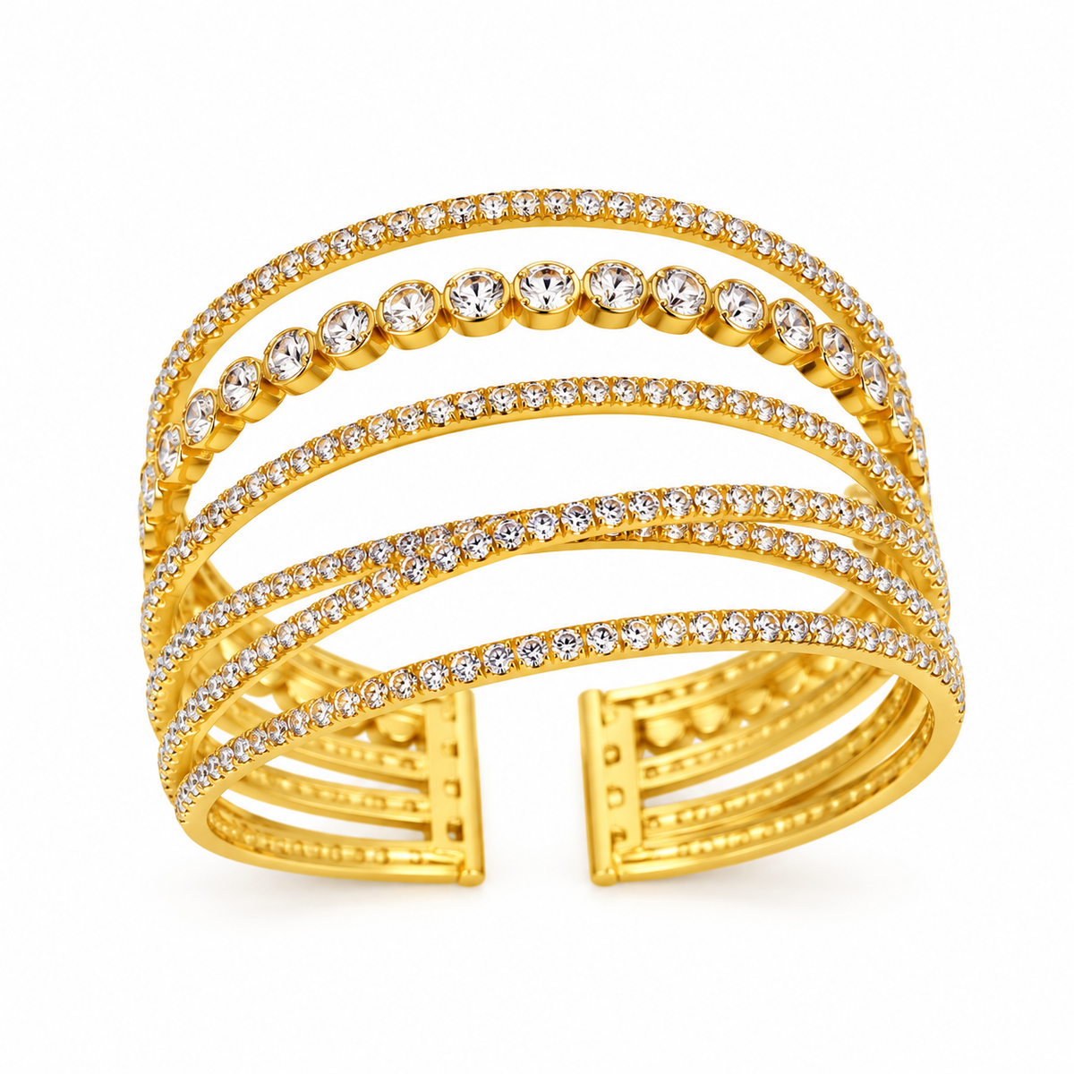 Eternal Radiance Multi-Layer Bracelet