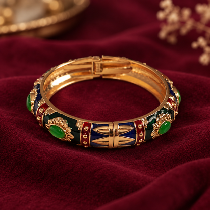 Royal Emerald Enamel Heritage Bracelet