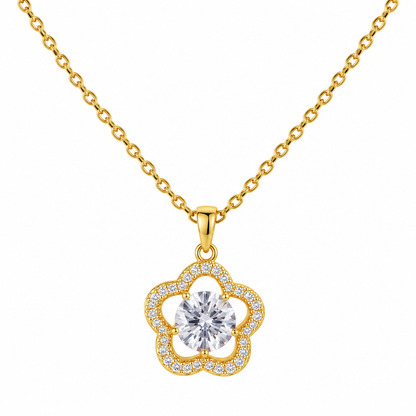 Celestial Bloom Zircon Necklace