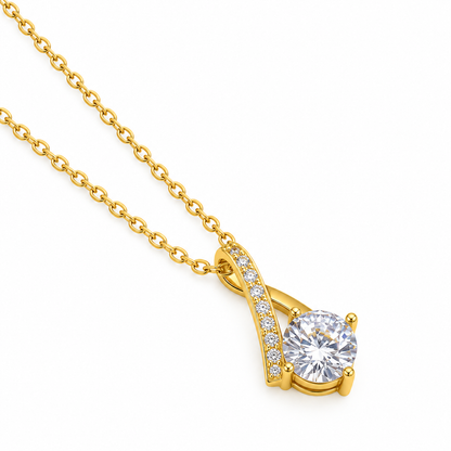 Radiance Zircon Pendant Necklace