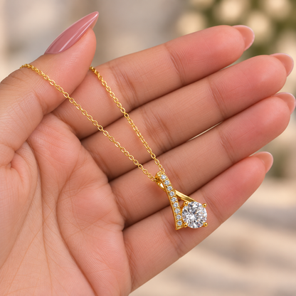 Radiance Zircon Pendant Necklace
