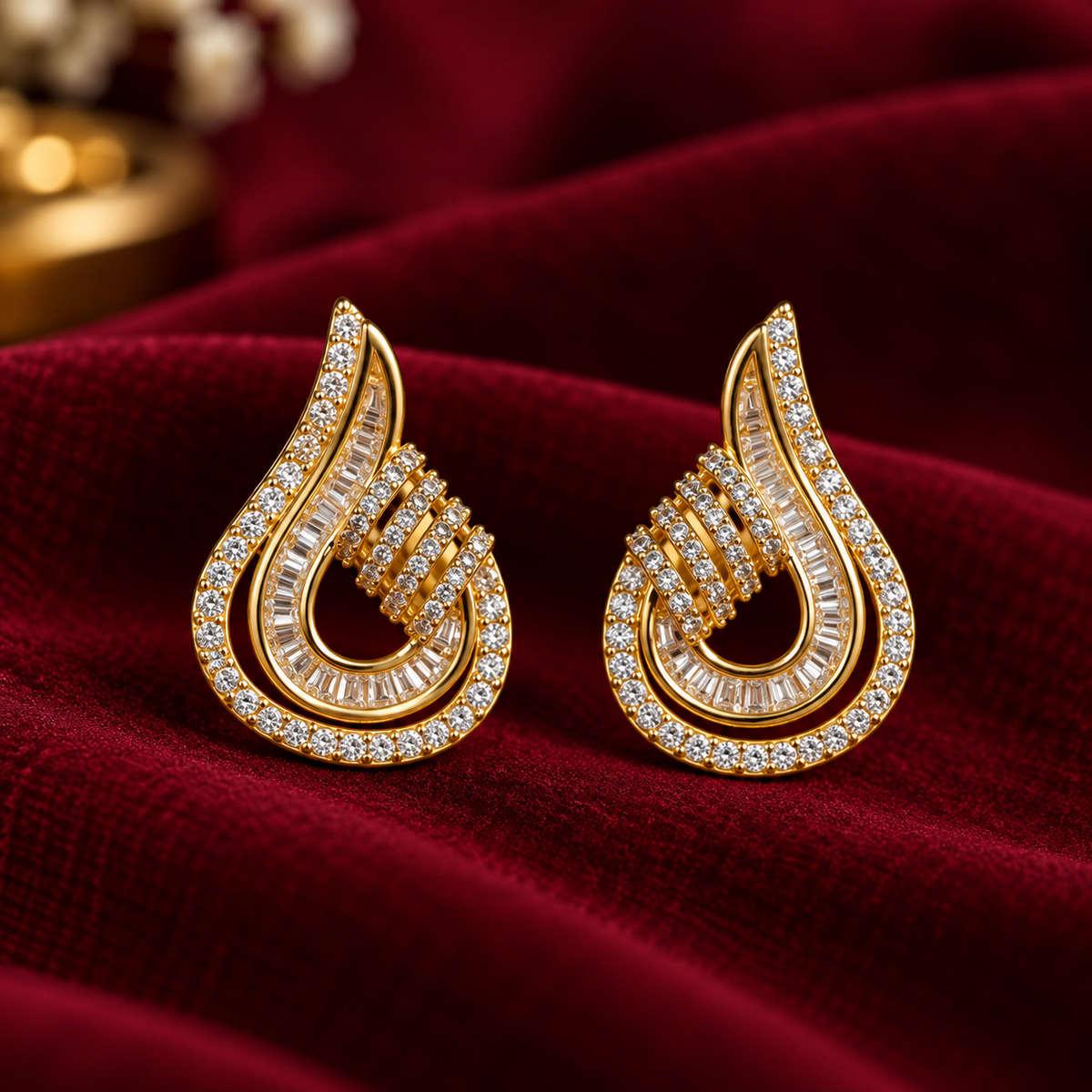 Aura Tear Drops Studs