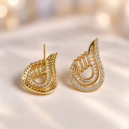 Aura Tear Drops Studs
