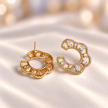Celestial Crescent Luxe Earrings
