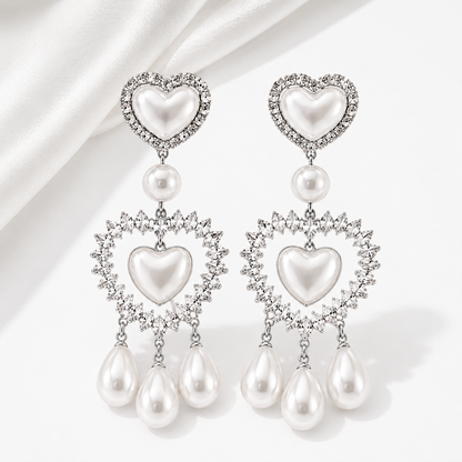 Pearl Love Cascade Earrings