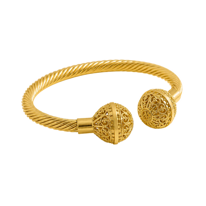 Ornate Crown Bangle