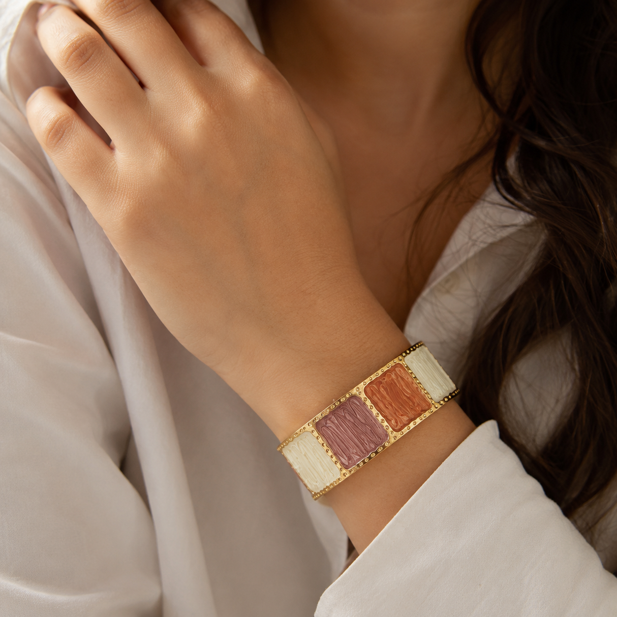 Vintage Amber Cuff