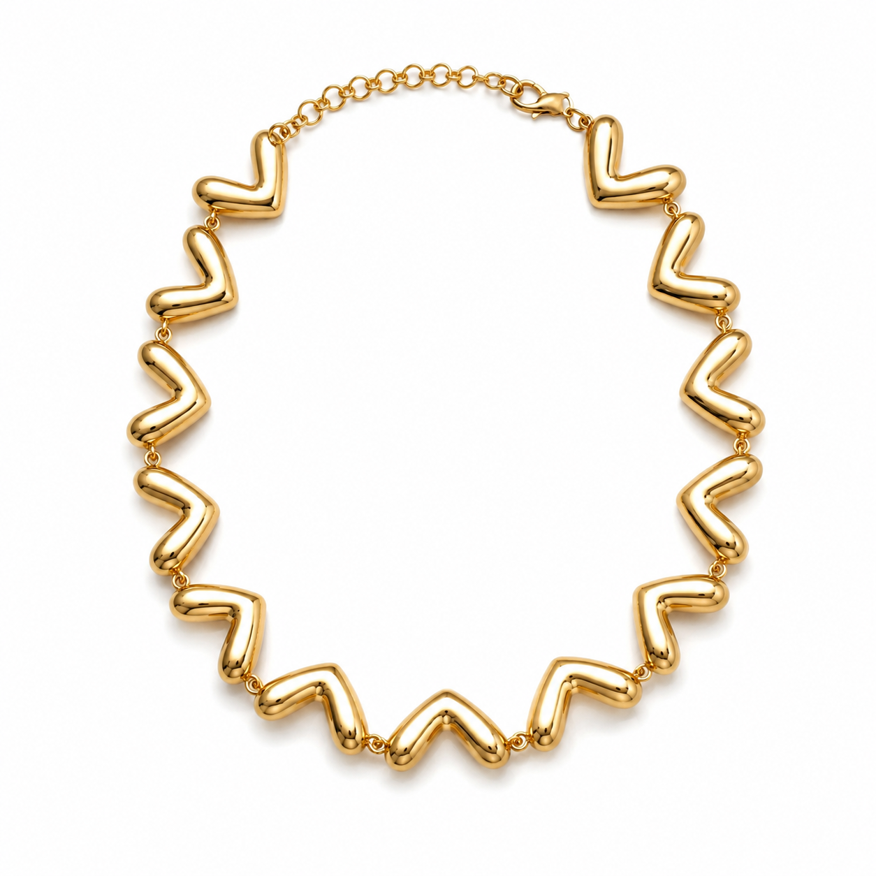 Golden Heartbeat Necklace