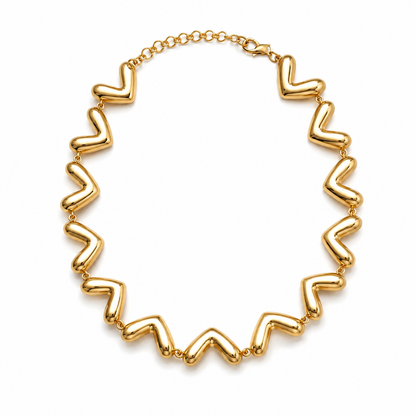 Golden Heartbeat Necklace