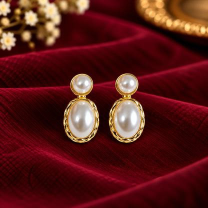Pearl Elegance Drop Earrings