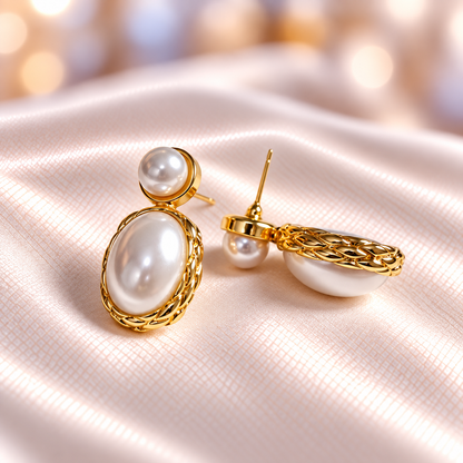 Pearl Elegance Drop Earrings