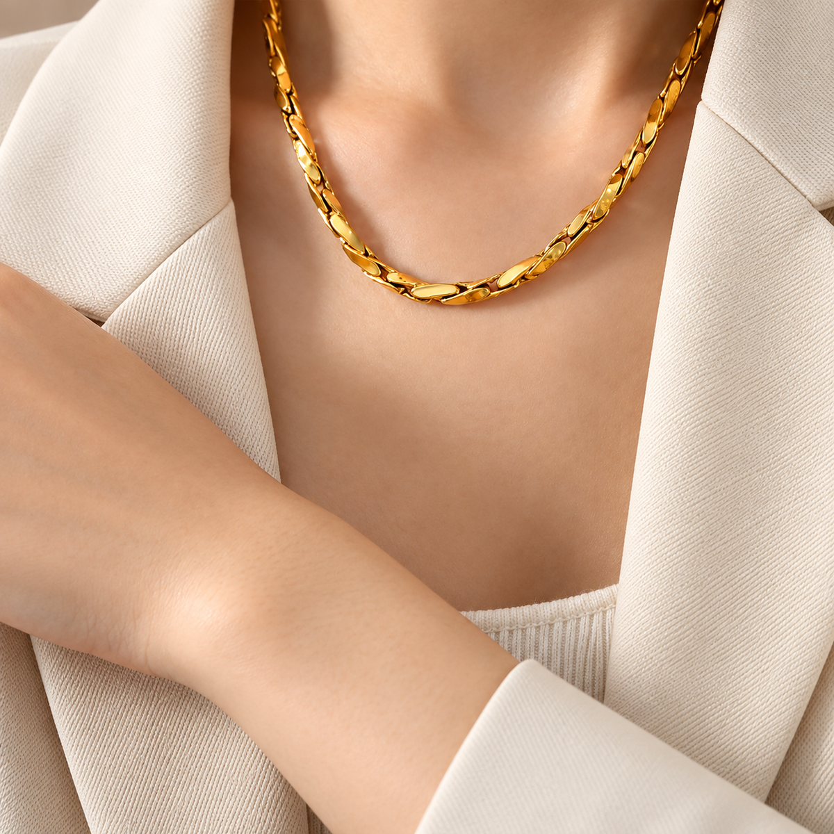 Twisted Rope Chain Necklace