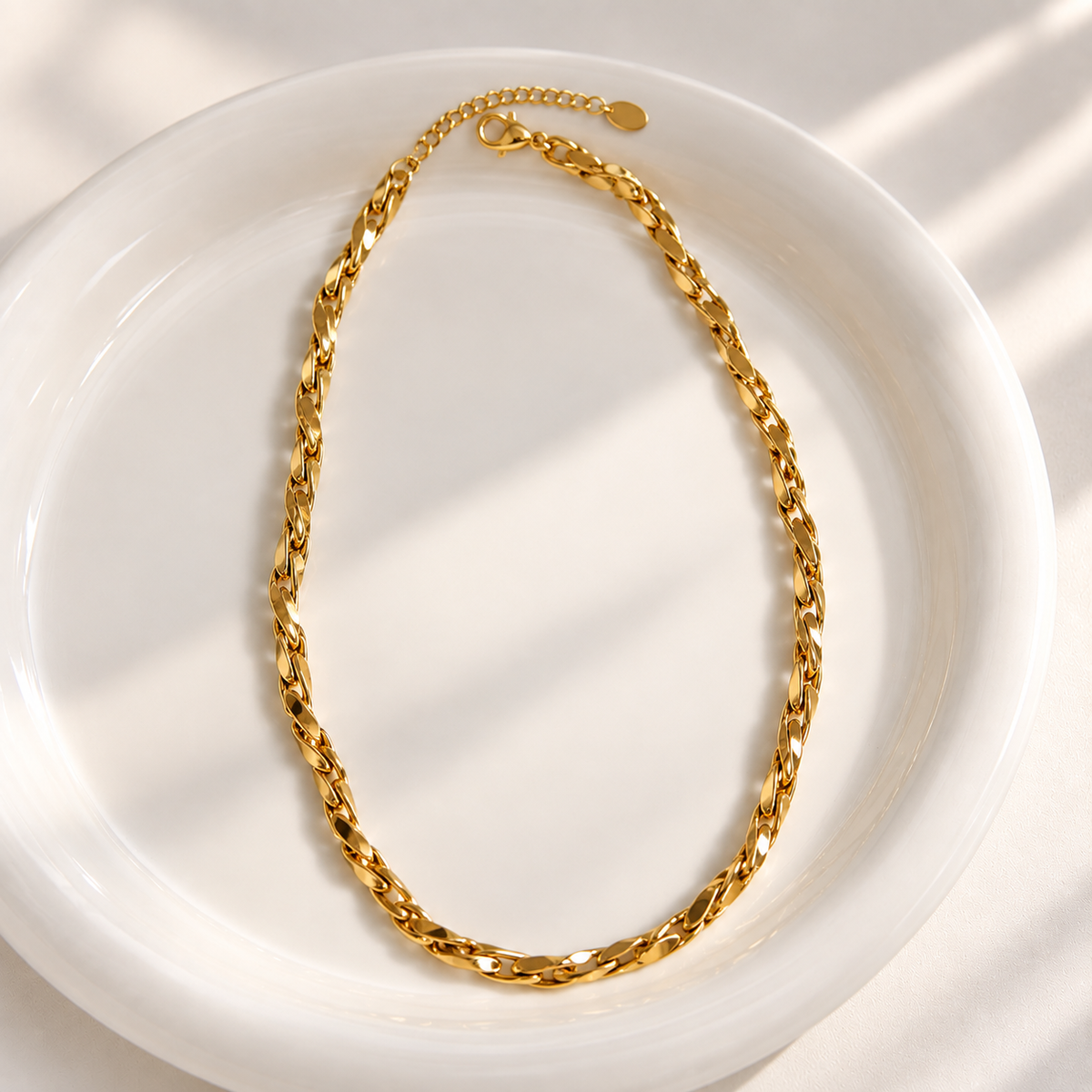 Twisted Rope Chain Necklace