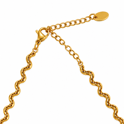Twisted Bar Toggle Necklace