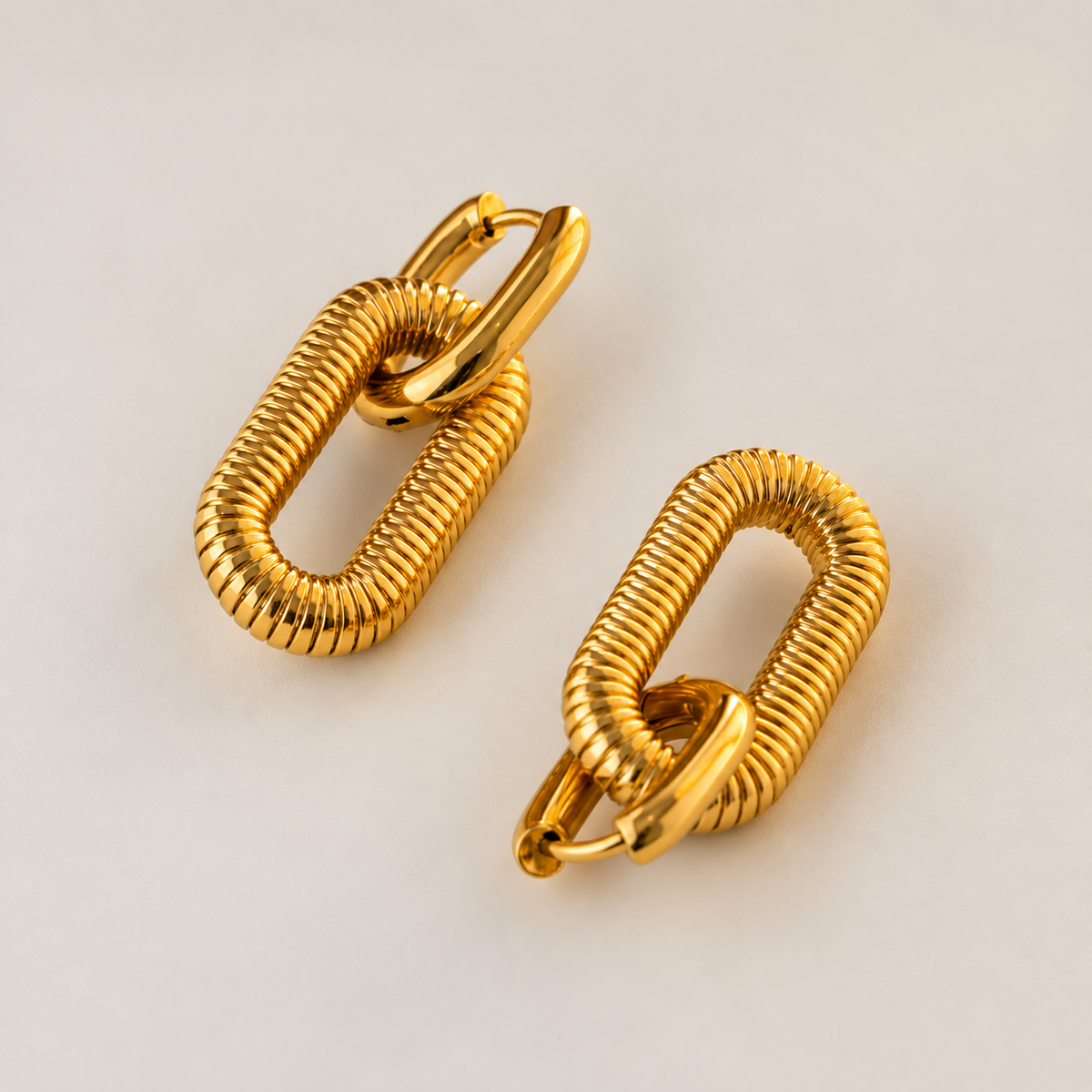 Aurelia Link Hoop Earrings