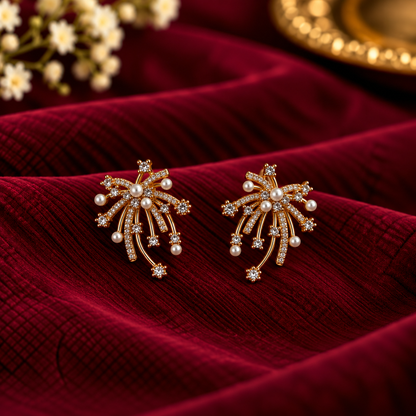 Celeste Pearl Cascade Earrings