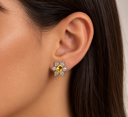 Bloom Crystal Stud Earrings