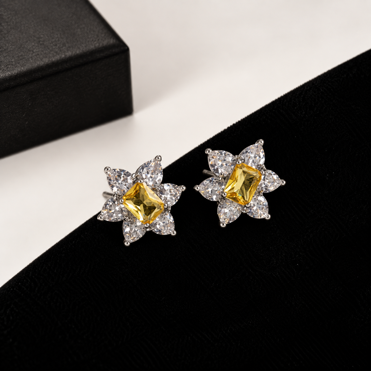 Bloom Crystal Stud Earrings