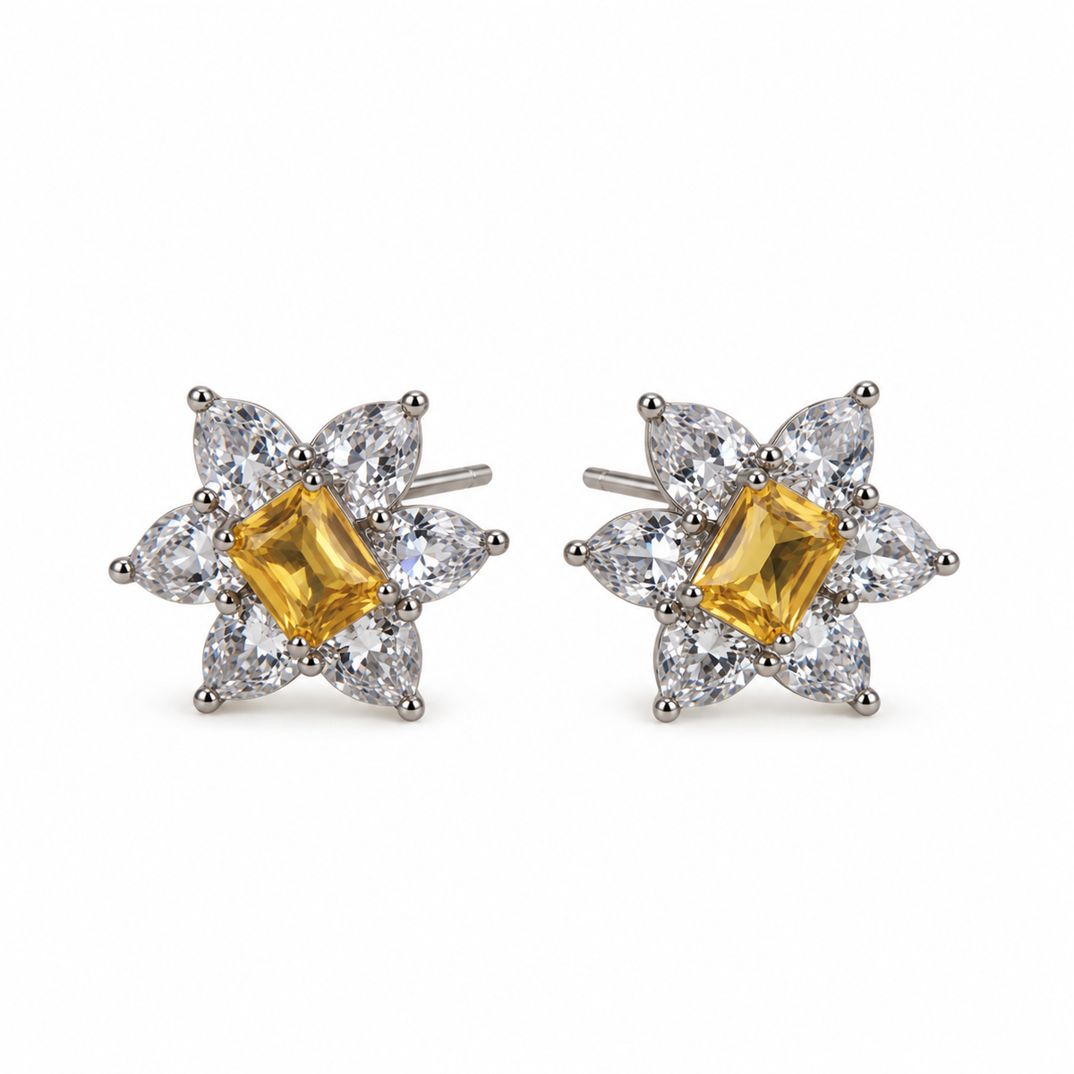 Bloom Crystal Stud Earrings