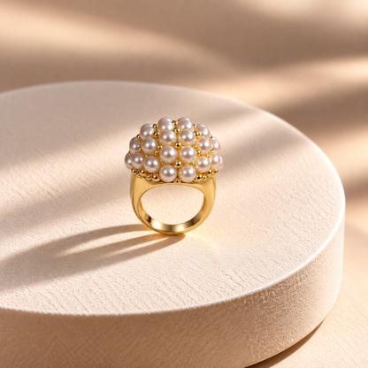 Pearl Majesty Statement Ring
